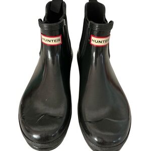 Hunter Play Short Nebula Women's Size 10 Short Black Rain Boots